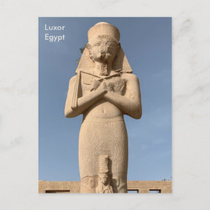 Egypten, Ramses II-staty i Karnak Temple, Luxor Vykort