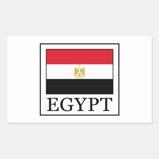 Egypten Rektangulärt Klistermärke (Framsida)