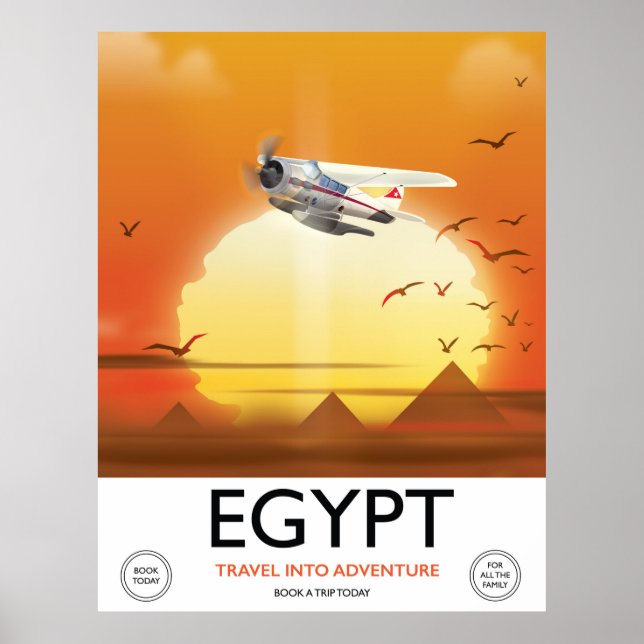 Egypten "Resa in i äventyret" Poster (Framsidan)