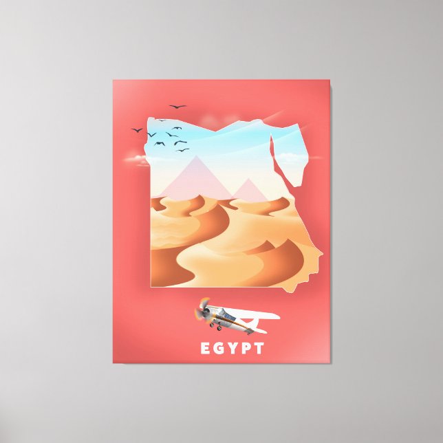 Egypten resaffisch canvastryck (Framsida)