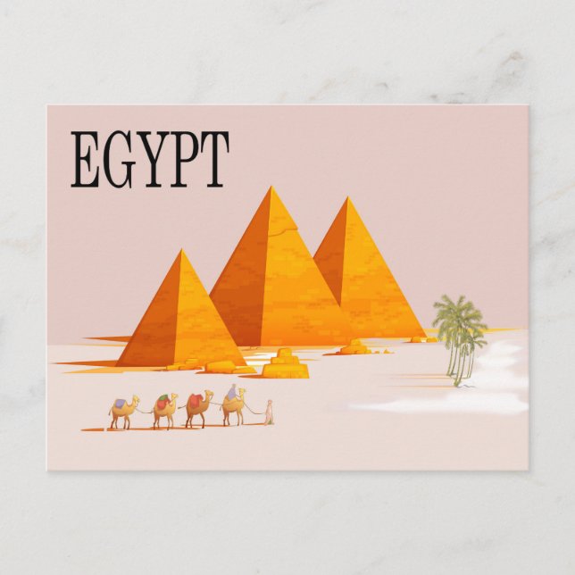 Egypten Resevykort Vykort (Framsida)