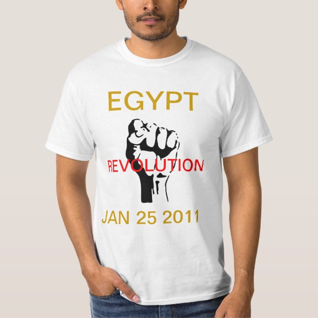 Egypten Revolution januari 2011 T-shirt (Framsida)