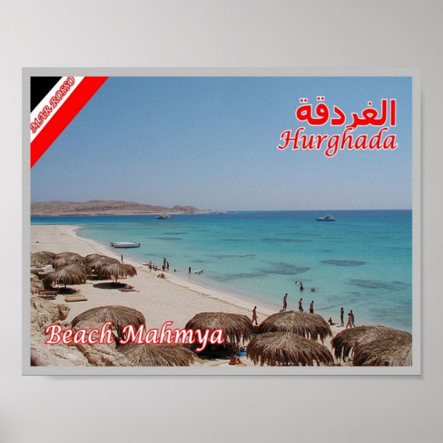 Egypten - Röda havet - Hurghada - Mamya-stranden - Poster (Framsidan)