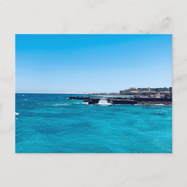 Egypten, rödhavsvy, Hurghada Vykort (Framsida)