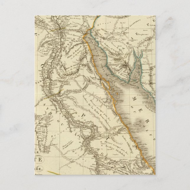 Egypten, Saudiarabien Vykort (Framsida)