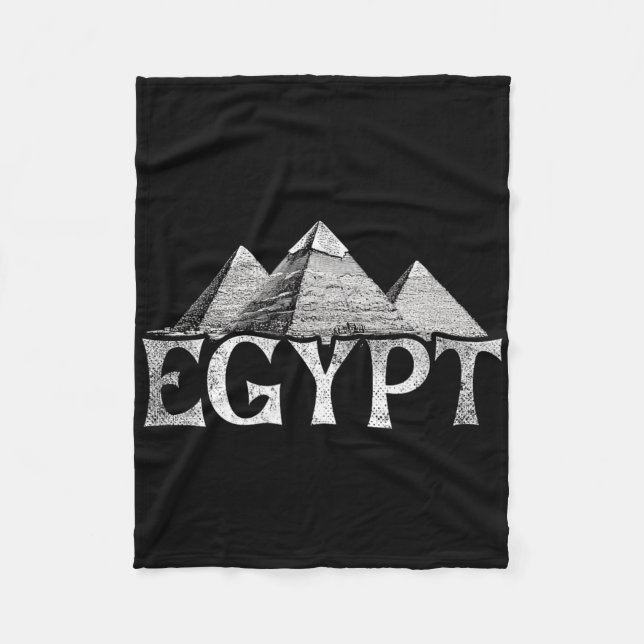 Egypten Semester Resa Pyramider  Fleecefilt (Framsidan)