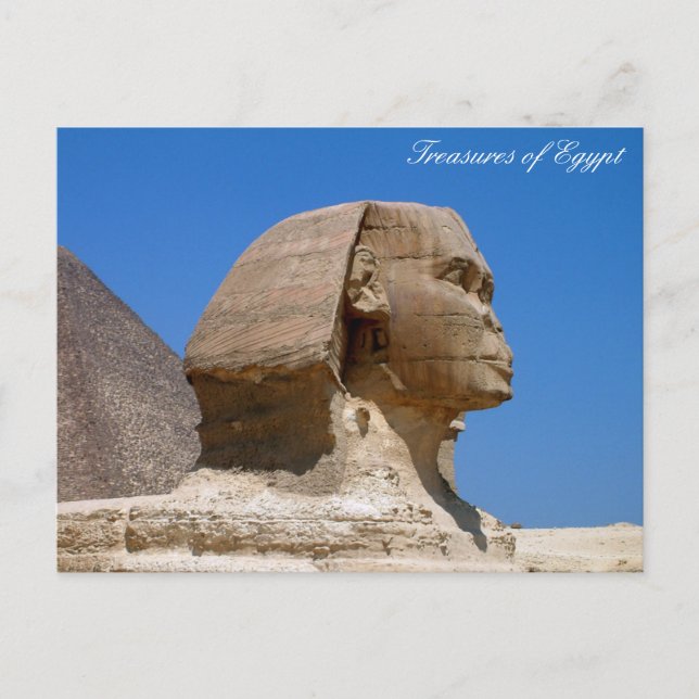 Egypten, sfinx, kairo, helgdag Egypten Vykort (Framsida)