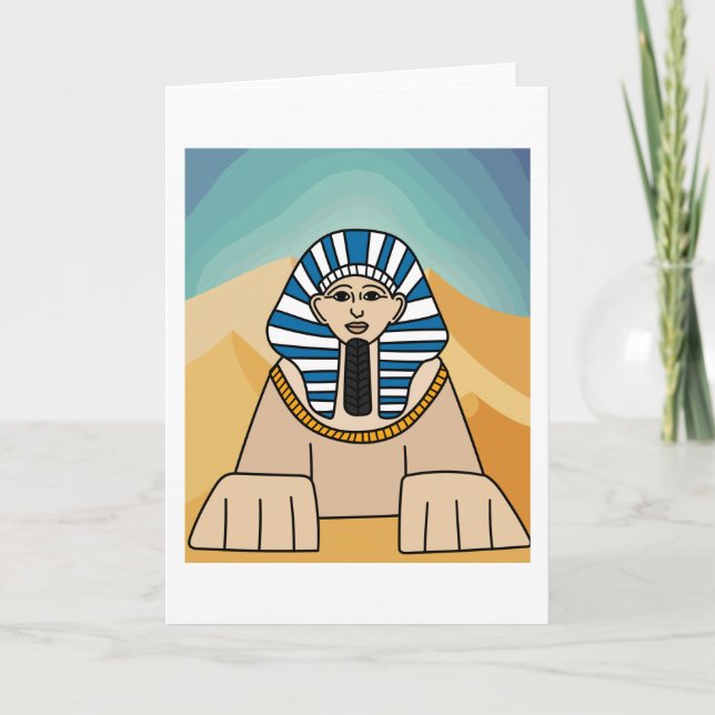 Egypten Sphinx Pharaopyramides Timless Kort (Framsida)