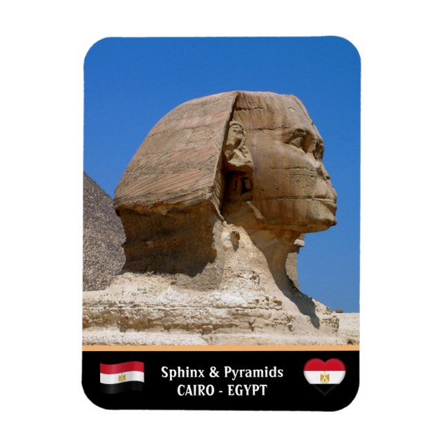 Egypten, Sphinx & Pyramids - Ancient Cairo (Unesco Magnet (Vertikal)