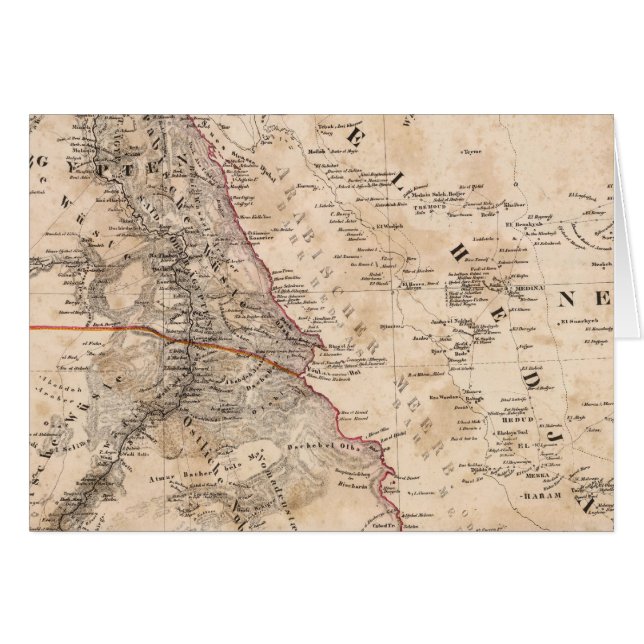 Egypten, Sudan, Afrika 2 Hälsningskort (Framsidan Horizontal)