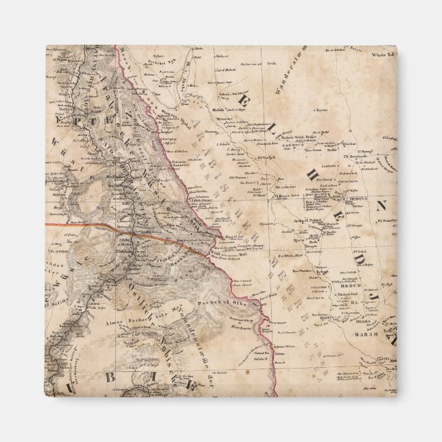 Egypten, Sudan, Afrika 2 Magnet (Framsidan)