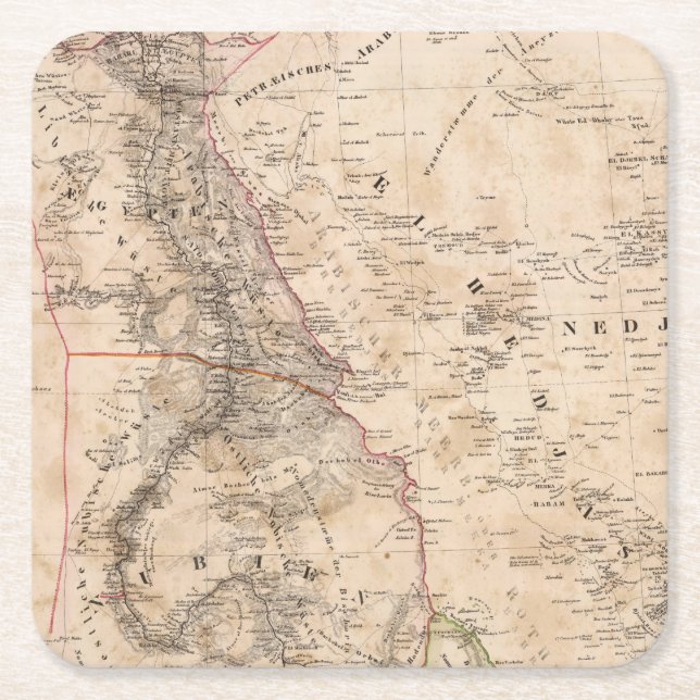 Egypten Sudan, afrika 2 Underlägg Papper Kvadrat (Framsidan)
