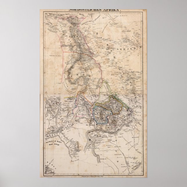 Egypten, Sudan, Afrika Poster (Framsidan)