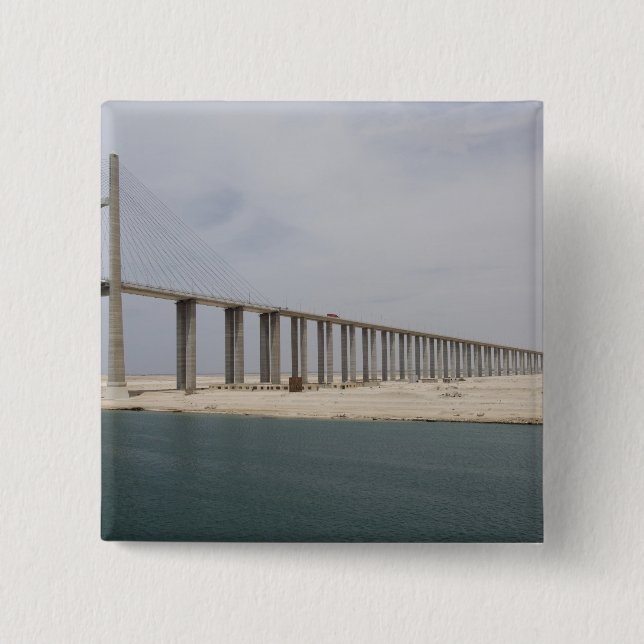 Egypten Suez Canal. Fredsbron alias Peace Knapp (Framsida)