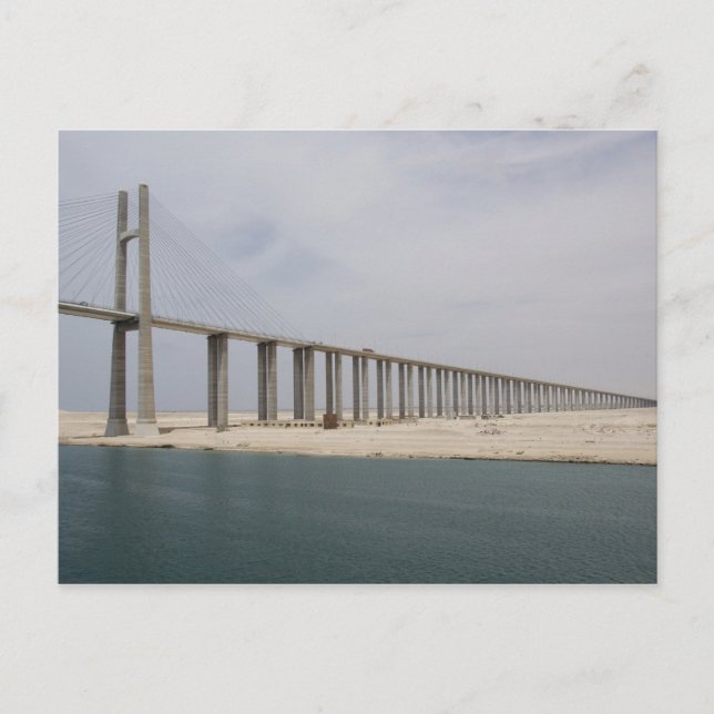 Egypten, Suezkanalen. Fredsbron aka Fred Vykort (Framsida)