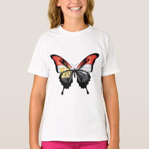 Egypten Swallowtail Butterfly Flagga Sticker T Shirt