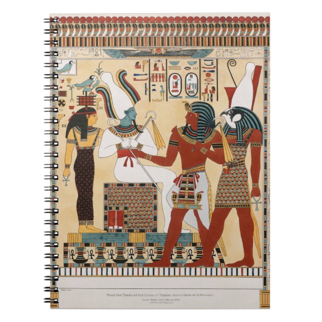 Egypten Tableau Figurer Anteckningsbok (Framsidan)