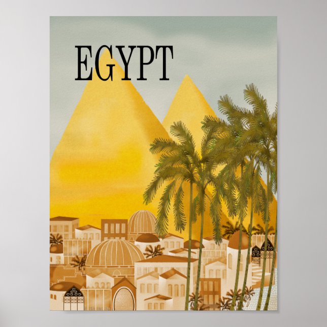 Egypten Travel Poster (Framsidan)