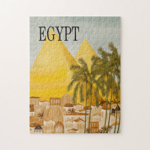 Egypten Travel Poster Jigszle Puzzle Pussel