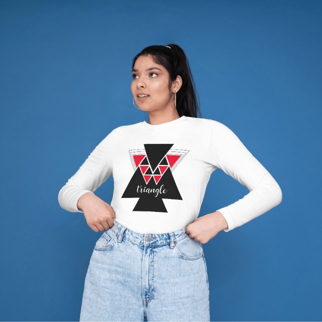 Egypten triangel t shirt (triangle pyramid style women's t-shirt)