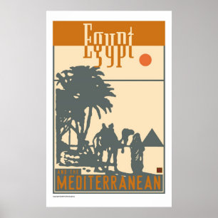 Egypten-Tryck Poster