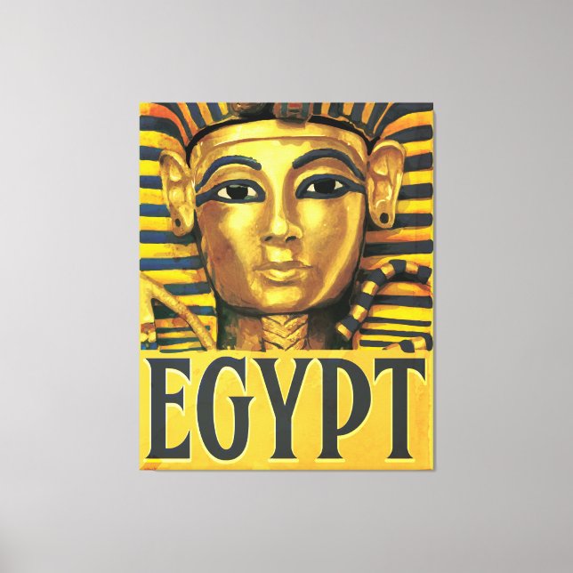 Egypten - Tutankhamun Canvastryck (Framsida)