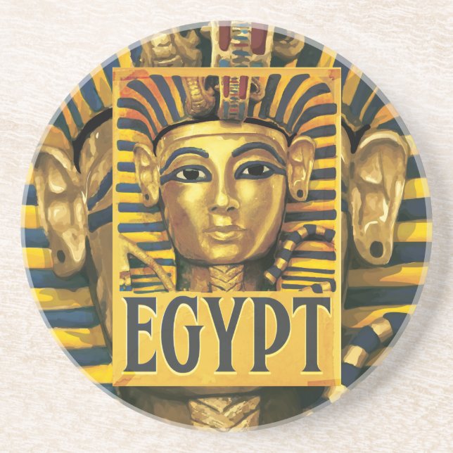 Egypten -Tutankhamun Underlägg Sandsten (Framsidan)
