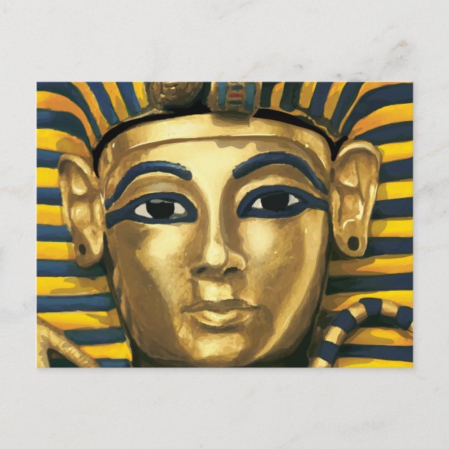Egypten - Tutankhamun Vykort (Framsida)