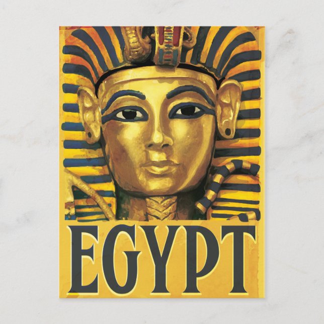 Egypten - Tutankhamun Vykort (Framsida)