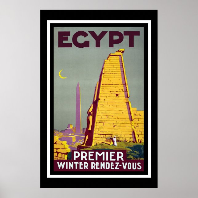 Egypten Vintage resor Poster (Framsidan)