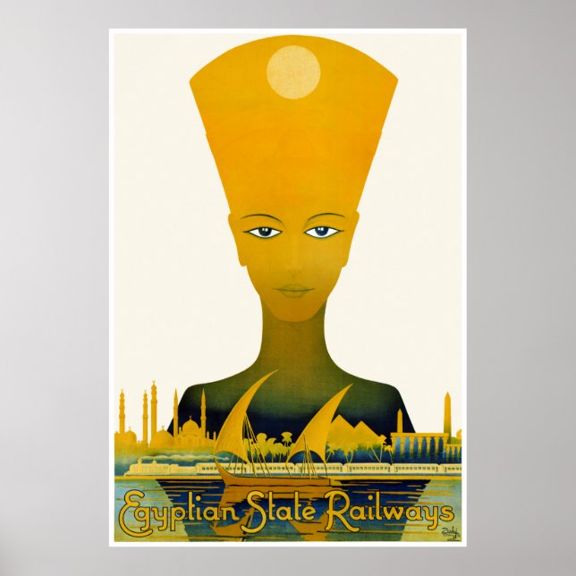 Egypten Vintage resor Poster återställd (Framsidan)