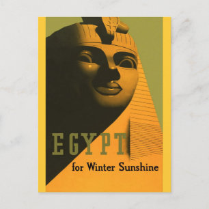 Egypten - Vintage resor Poster konst Vykort