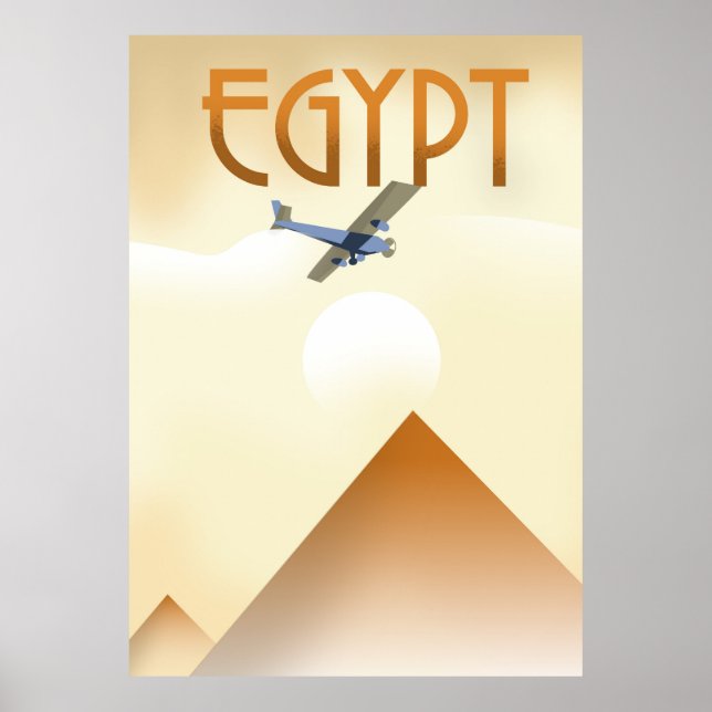 Egypten Vintage stil poster (Framsidan)