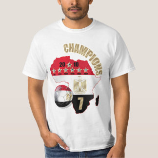 Egyptenafrikamästare 2010 värderar t-skjortan t shirt