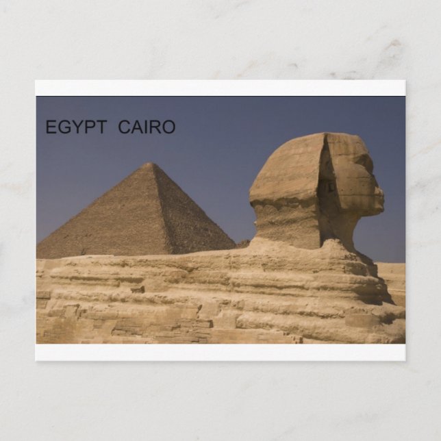 EgyptenCairo Giza Sphinx (St.K) Vykort (Framsida)