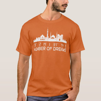 Egyptenen Cairo Skyline Gps Coordinates T Shirt