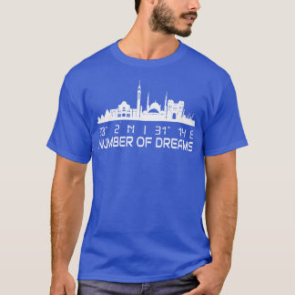 Egyptenen Cairo Skyline Gps Coordinates T Shirt