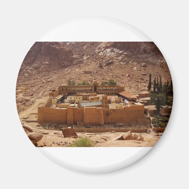Egyptenen för klostret Sinai i Ancient Saint Cathe Magnet (Framsidan)