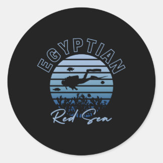Egyptenens Dyka i Röda havet Runt Klistermärke