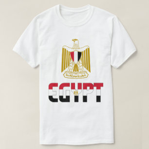Egyptenens Flagga och Jacka av Arm patriotisk T Shirt
