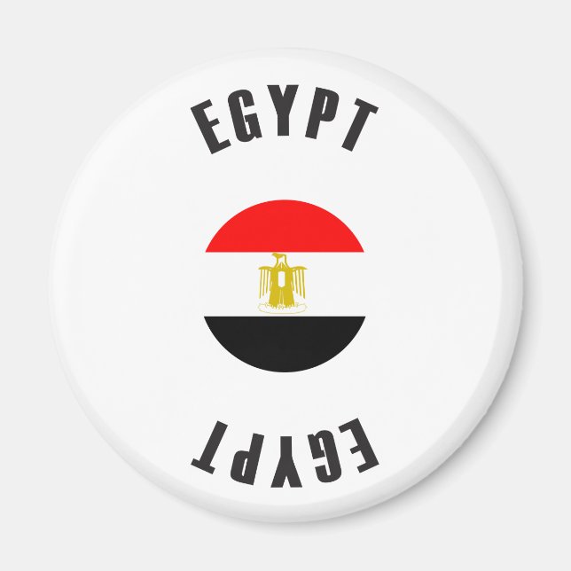 Egyptenens Flagga Wheel Magnet (Framsidan)