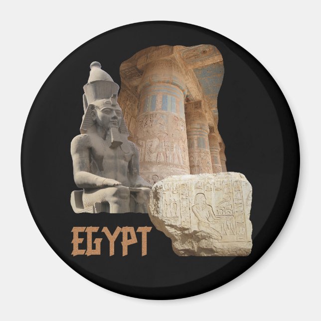 EGYPTENENS fotokollage Magnet (Framsidan)