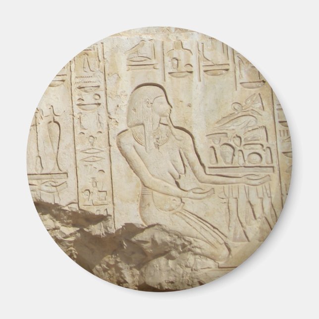 Egyptenens hieroglydiagrammagnet magnet (Framsidan)