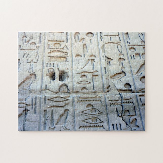 egyptenens hieroglyfer pussel (Horisontell)