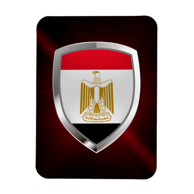Egyptenens metallemblem magnet (Vertikal)