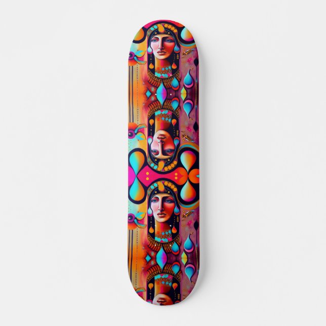 Egyptenens mysterium mini skateboard bräda 18,5 cm (Framsida)