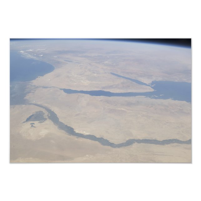 Egyptenens och Sinai Peninsuls flygsyn Fototryck (Framsidan)