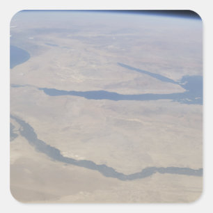 Egyptenens och Sinai Peninsuls flygsyn Fyrkantigt Klistermärke