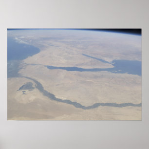 Egyptenens och Sinai Peninsuls flygsyn Poster