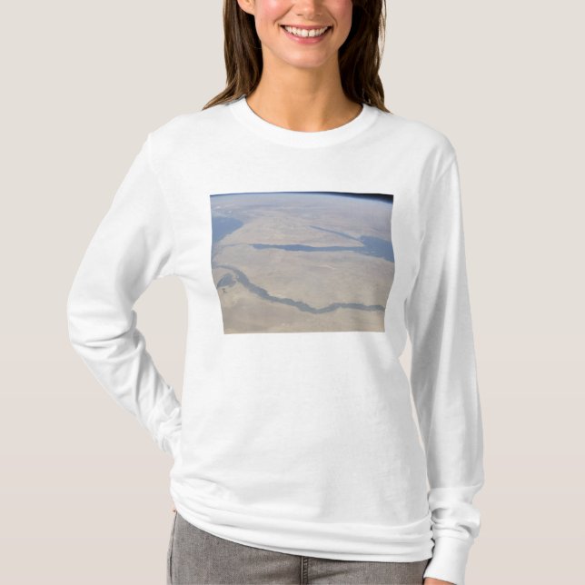 Egyptenens och Sinai Peninsuls flygsyn Tee Shirt (Framsida)